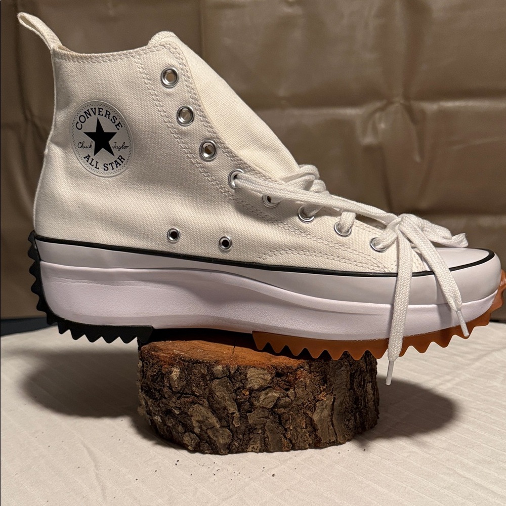 Converse White Platform High-Tops